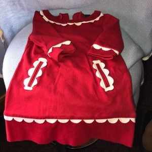 Beautiful red knit dress 18-24 month baby gap